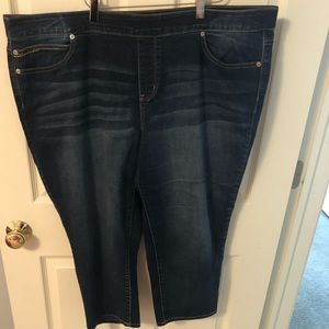 DenimFlex™ dark crop jean